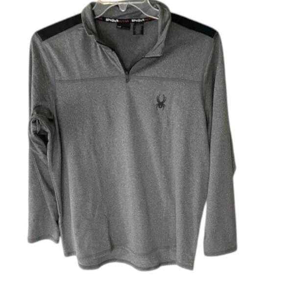 Spyder Men's Quarter Zip Long Sleeve Performance Pullover - Picture 1 of 6